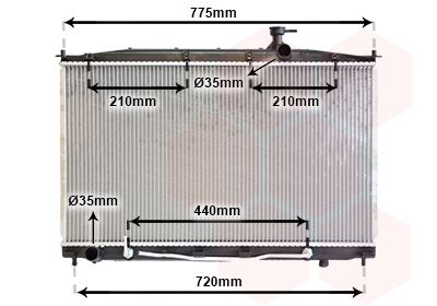 VAN WEZEL Radiaator,mootorijahutus 82002174